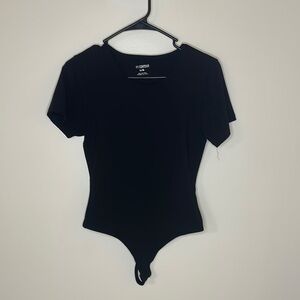 Black Short Sleeve Bodysuit